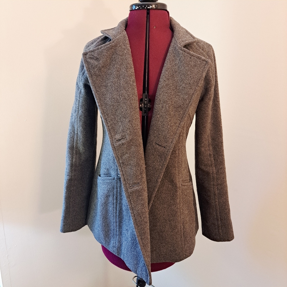 XS wool blend Banana Republic peacoat